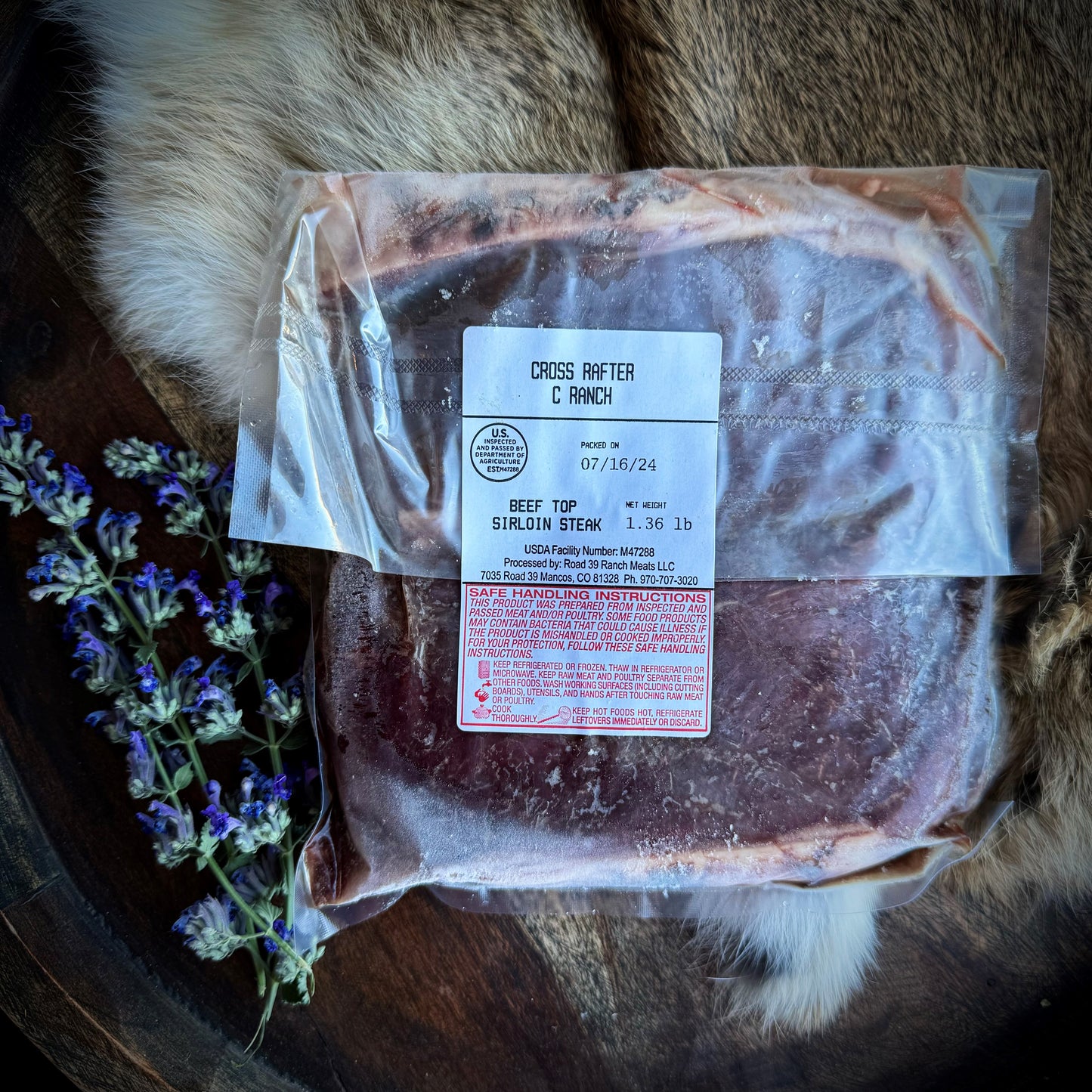 Beef Top Sirloin Steak $21/lb