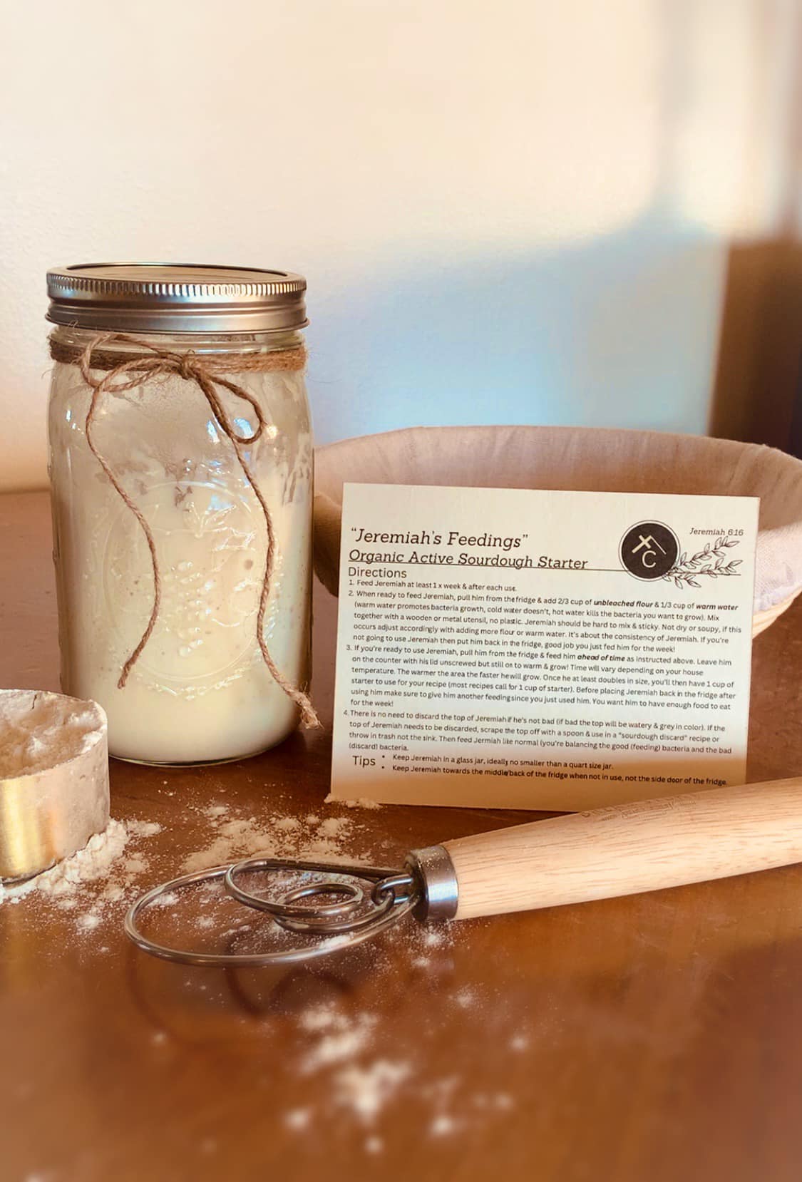 Active Organic Sourdough Starter (Not Shippable, For Local Pick-Up Dates & Locations Only)