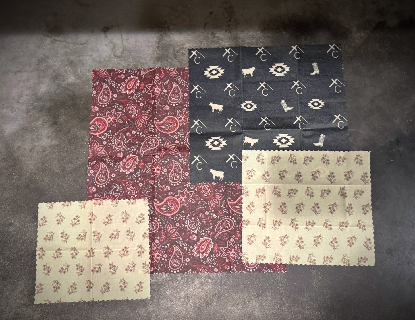 Organic Beeswax Wraps - Set of 4