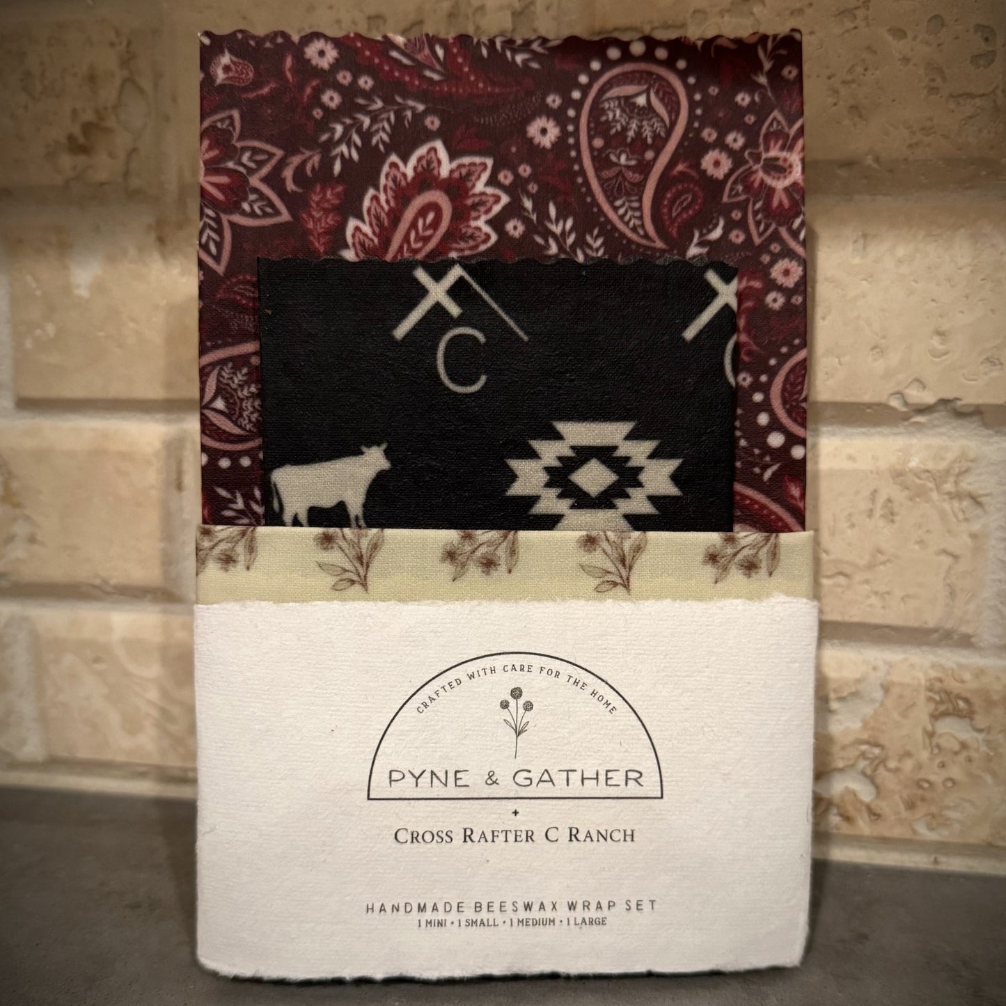 Organic Beeswax Wraps - Set of 4