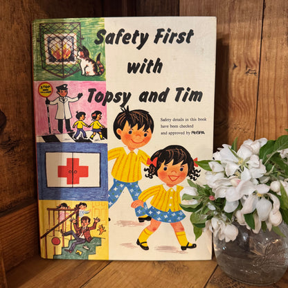 Book - Vintage 1973 Safety First with Topsy and Tim