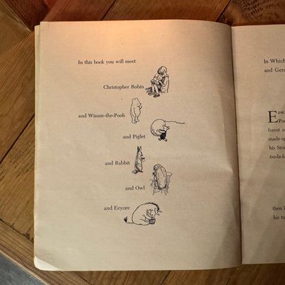 Book - Vintage 1966 Three Stories from Winnie the Pooh