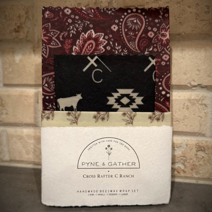Organic Beeswax Wraps - Set of 4