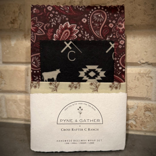 Organic Beeswax Wraps - Set of 4